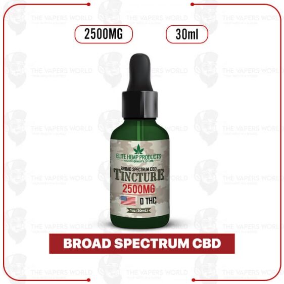 Elite Hemp - CBD Broad Spectrum Tincture 2500mg