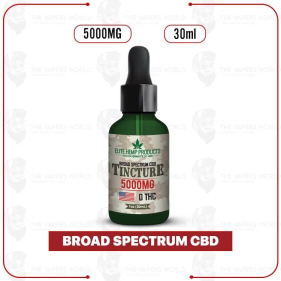 Elite Hemp - CBD Broad Spectrum Tincture 5000mg