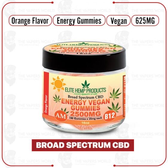 Elite Hemp - CBD Vegan Gummies 625mg Energy