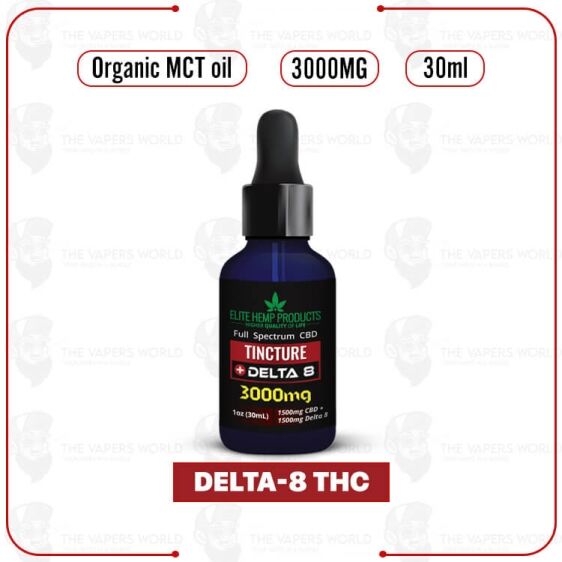 Elite Hemp - Delta 8 Tincture 3000MG