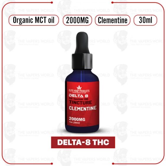 Elite Hemp - Delta 8 Tincture 2000MG Clementine