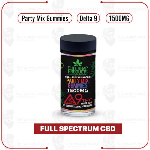 Elite Hemp Delta 9 Mix Vegan Gummies 1500mg