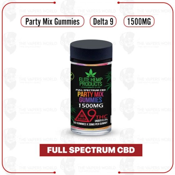 Elite Hemp Delta 9 Mix Vegan Gummies 1500mg