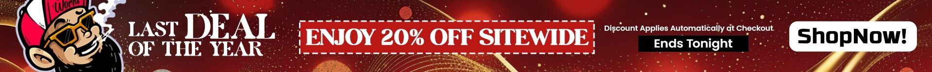 20% OFF Sitewide Ends Tonight