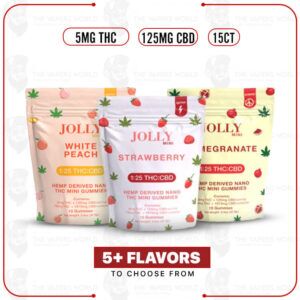 Jolly 5MG THC + 125MG CBD Gummies – 15CT/PK