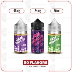 Jam Monster Salt E-Liquid Vape Flavors 30ml