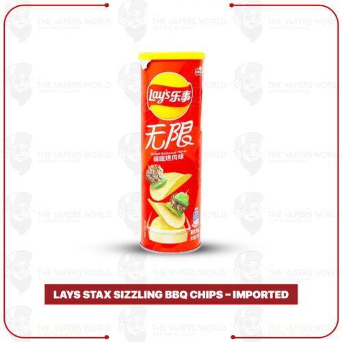 Lays Stax Sizzling BBQ Chips – Imported