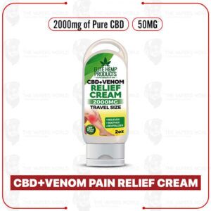 Elite Hemp – CBD+Venom Pain Relief Cream 2000mg Travel Size
