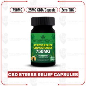 Elite Hemp – CBD Stress Relief Capsules 750mg