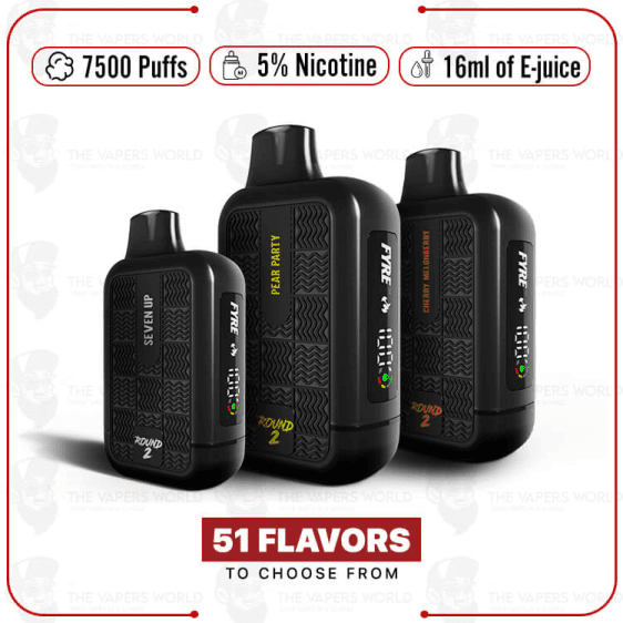 TYSON 2.0 7500 ROUND 2-DISPOSABLE