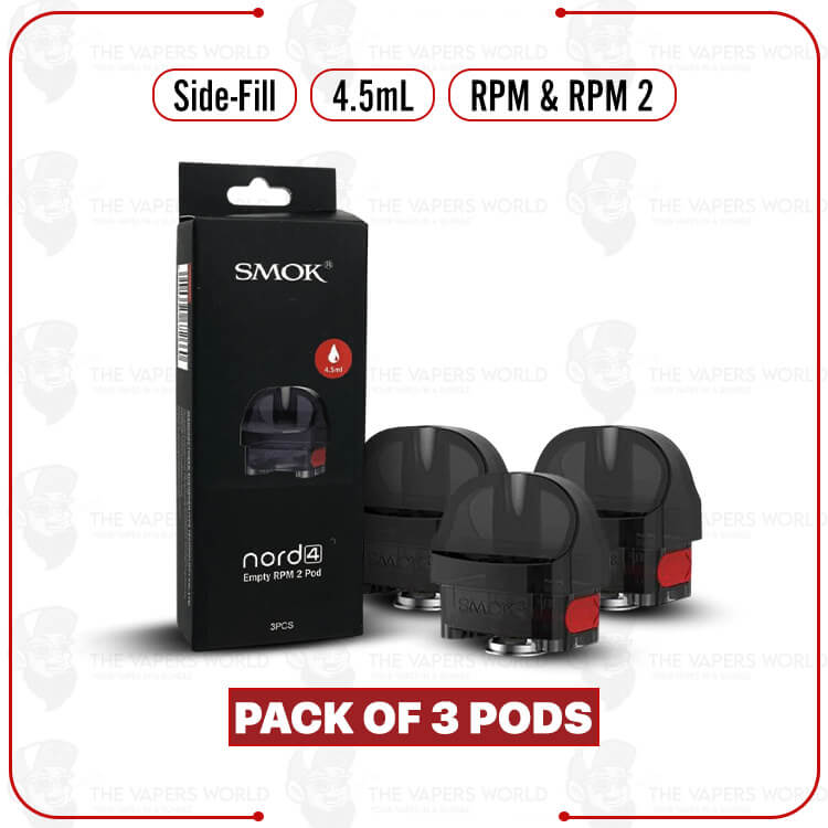 SMOK NORD 4 Empty Replacement Pod Cartridge – 3PK