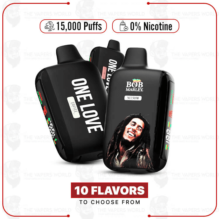 Bob Marley 0 Nicotine 15000 Puffs Disposable Vape