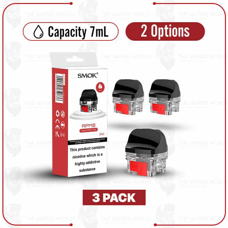 SMOK RPM 2 Empty Replacement Pod Cartridge – 3PK