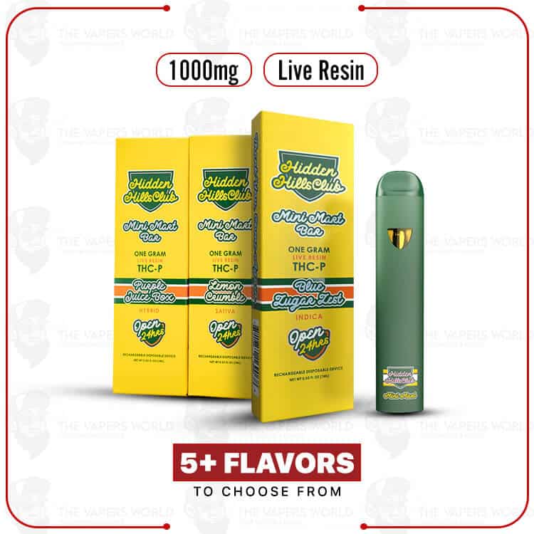 Hidden Hills Club Mini Mart Bar THC-P Live Resin Disposable – 1G