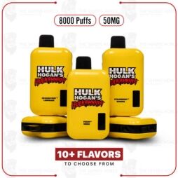 Hulk Hogan's Hulkamania & Hollywood 8000 Puffs 5% Disposables