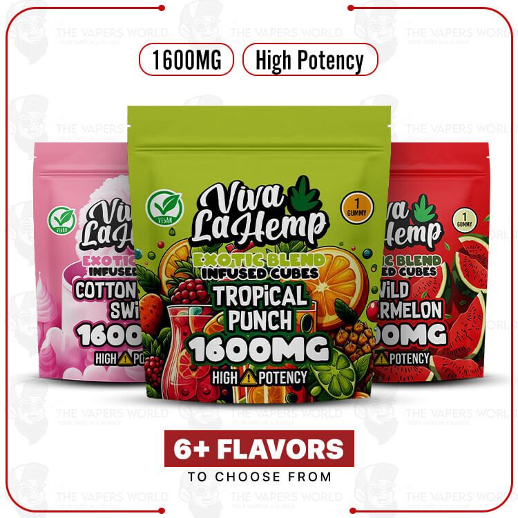 Viva La Hemp 1600MG Exotic Blend THCP Gummies