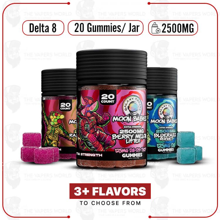 Galaxy Treats Moon Babies Extra Strength D8/D9/THCP Gummies 2500MG