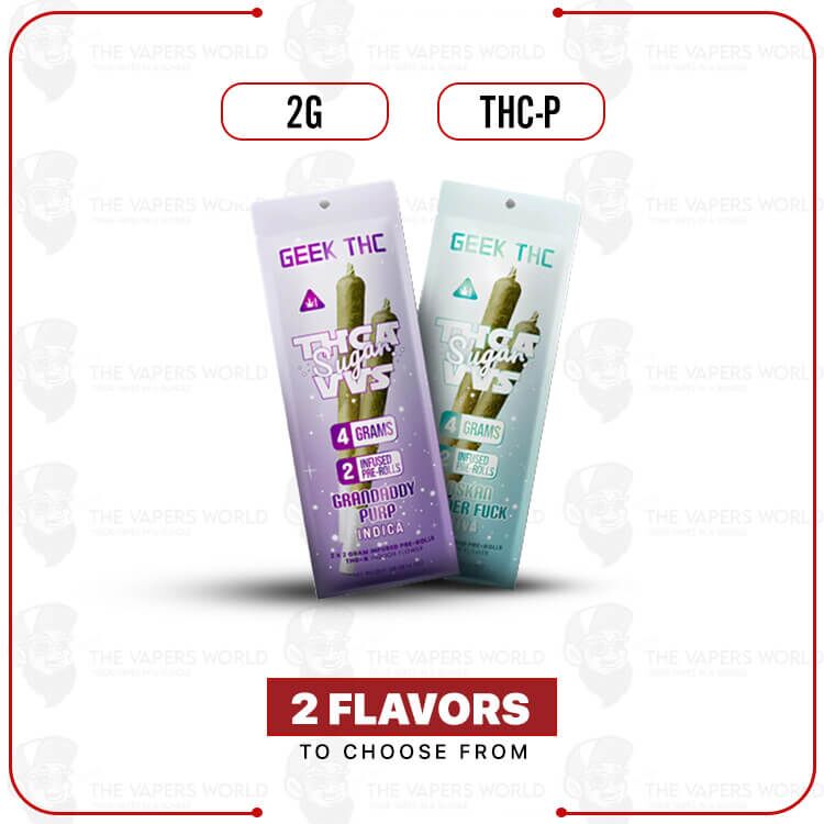 Geek THCX THC-P Infused Prerolls 4G 2CT