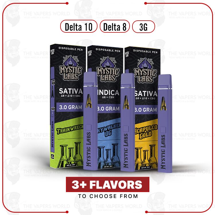 Mystic Labs D8 + D10 Blend Disposable Vape – 3G