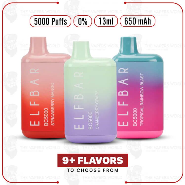 BC5000 Disposable Vape 0-Nic