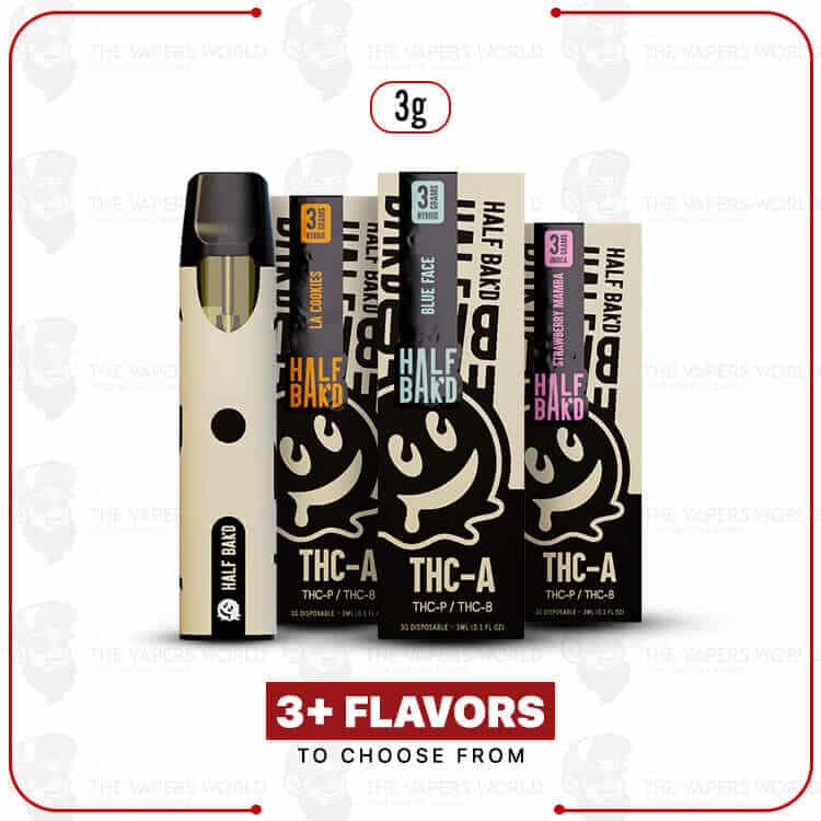 Half Bak’d THC-A Blend Disposable – 3G