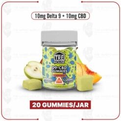 TRĒ House D9/CBD Peach Pear Gummies – 400MG