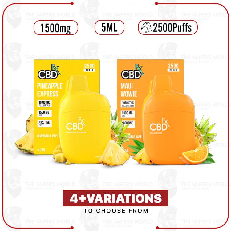 CBDFx CBD Vape Pen 1500mg 5ML 2500Puffs