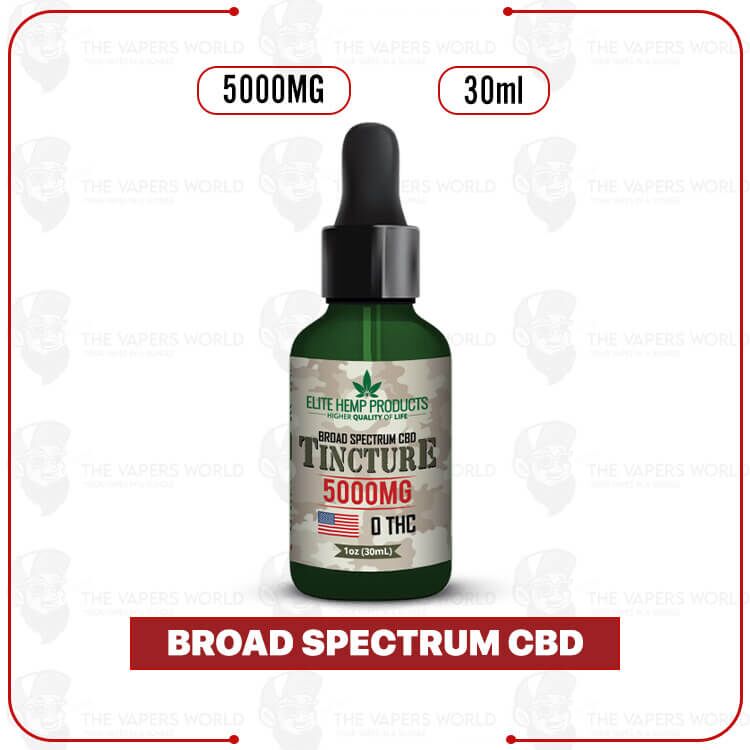 Elite Hemp – CBD Broad Spectrum Tincture 5000mg