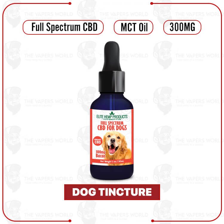 Elite Hemp CBD Dog Tincture 300mg – Bacon Flavor