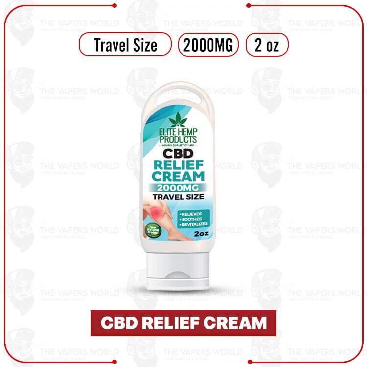 Elite Hemp – CBD Pain Relief Cream 2000mg Travel Size