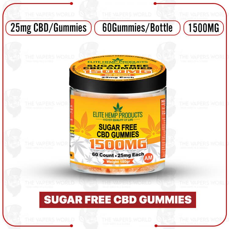 Elite Hemp – CBD Sugar Free Gummies 1500mg