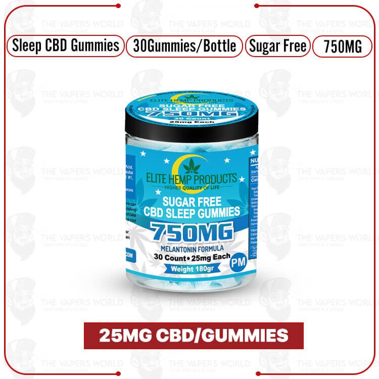 Elite Hemp – CBD Sugar Free Gummies 750mg Sleep