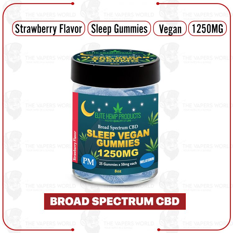 Elite Hemp – CBD Vegan Gummies 1250mg Sleep