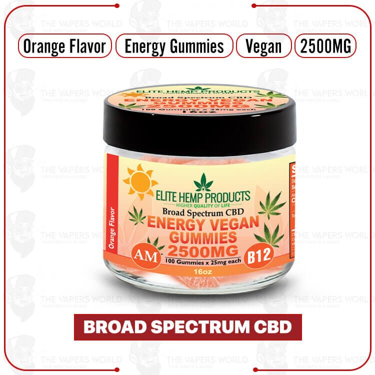 Elite Hemp – CBD Vegan Gummies 2500mg Energy