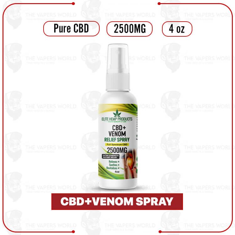 Elite Hemp – CBD+Venom Pain Relief Spray 2500mg