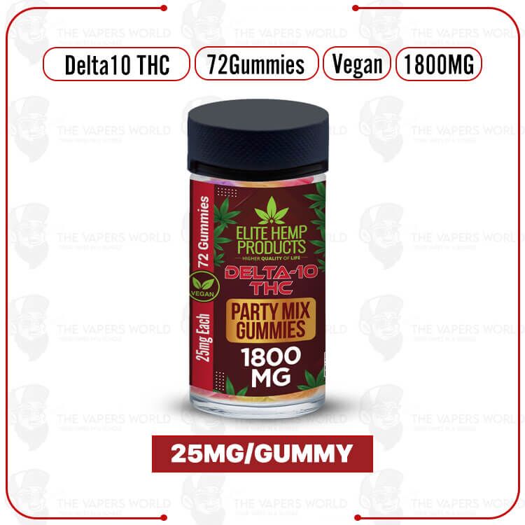 Elite Hemp – Delta 10 Mix Vegan Gummies 1800mg