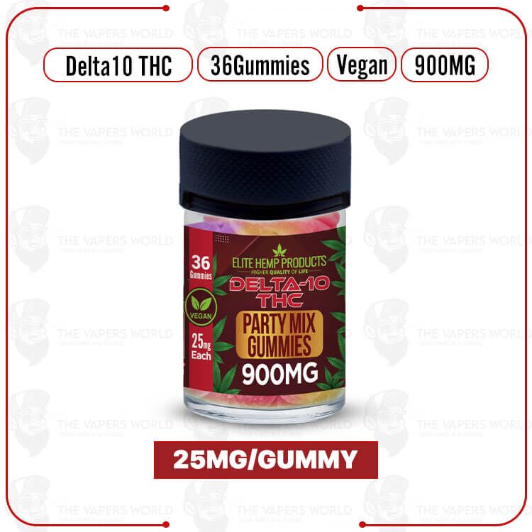 Elite Hemp – Delta 10 Mix Vegan Gummies 900mg