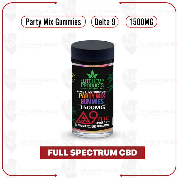 Elite Hemp – Delta 9 Mix Vegan Gummies 1500mg