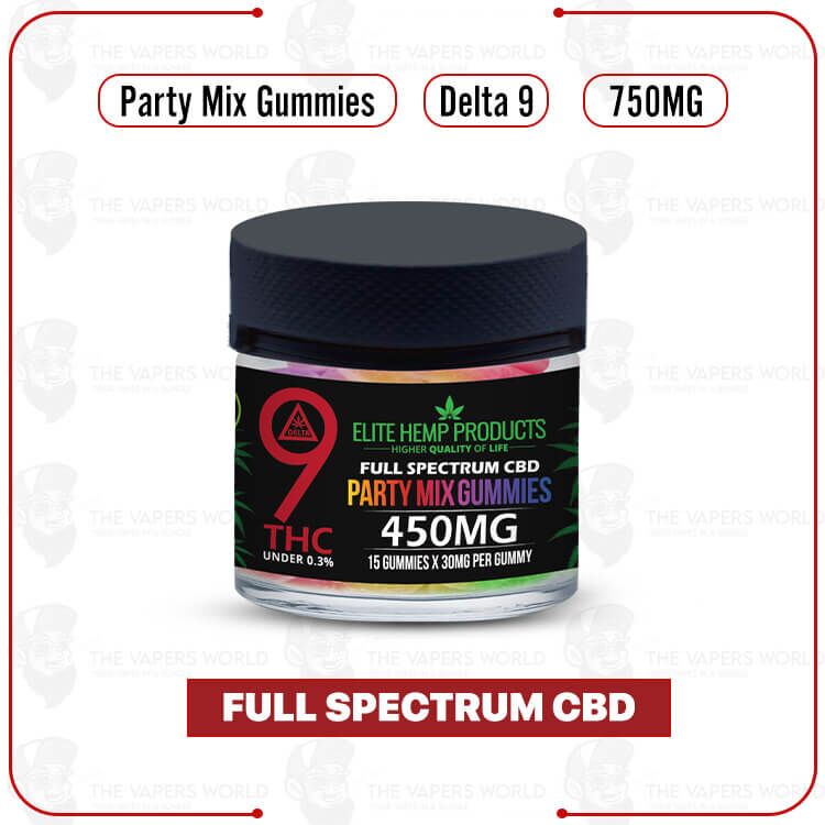 Elite Hemp – Delta 9 Mix Vegan Gummies 450mg