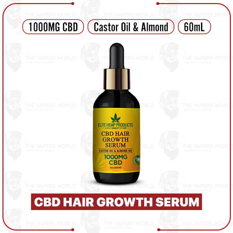 Elite Hemp – CBD Hair Growth Serum 1000mg Castor Oil & Almond