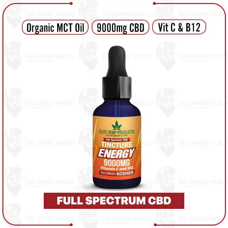 Elite Hemp – CBD Tincture 9000mg Energy