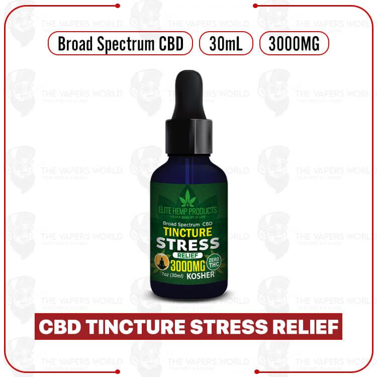 Elite Hemp – CBD Tincture Stress Relief 3000mg