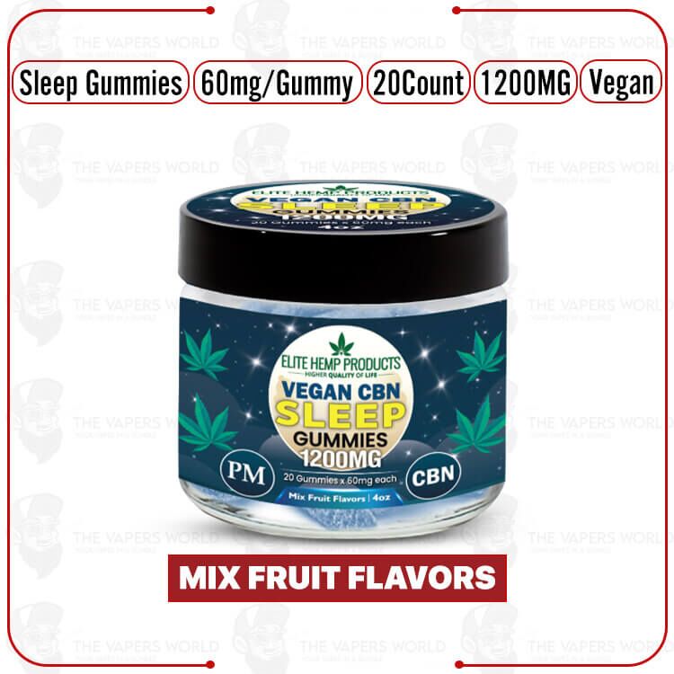 Elite Hemp – CBN Sleep Vegan Gummies 1200mg