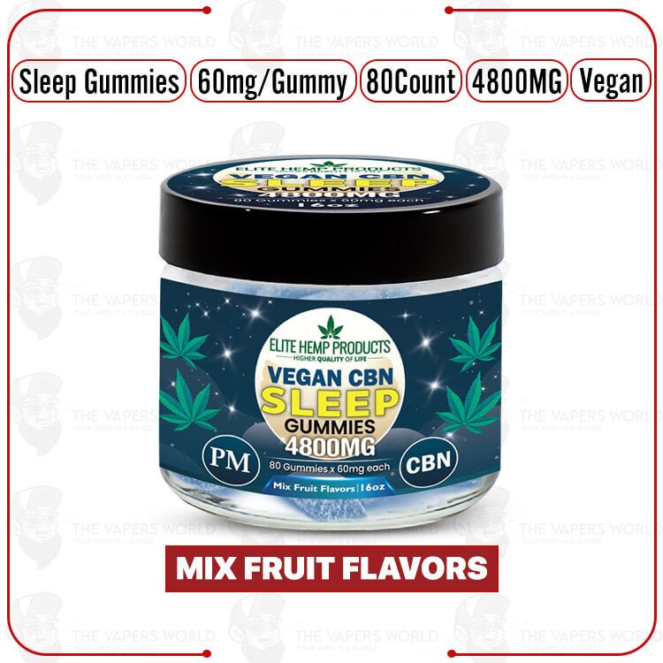 Elite Hemp – CBN Sleep Vegan Gummies 4800mg