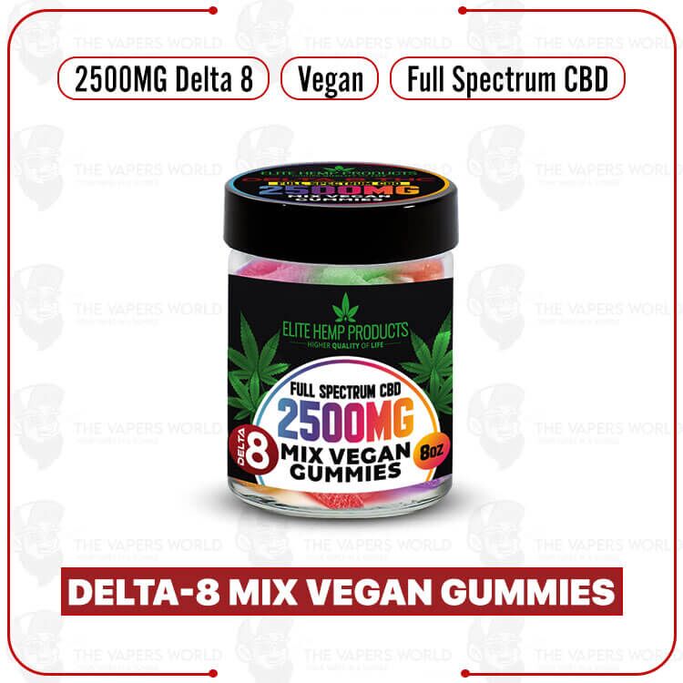 Elite Hemp – Delta-8 Mix Vegan Gummies 1250mg
