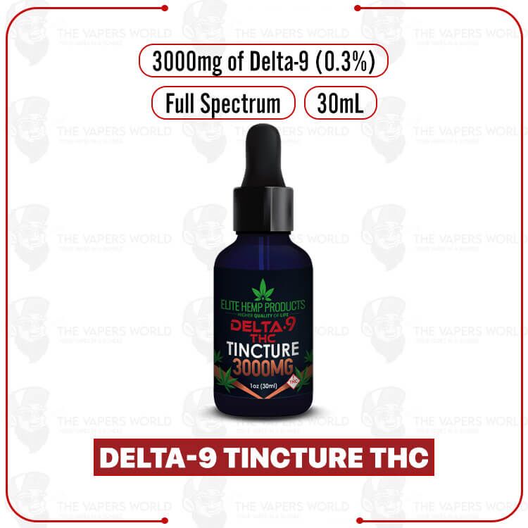 Elite Hemp – Delta-9 Tincture THC 3000MG