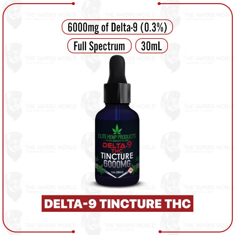 Elite Hemp – Delta-9 Tincture THC 6000MG