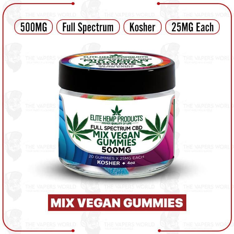 Elite Hemp – Mix Vegan Gummies 500MG