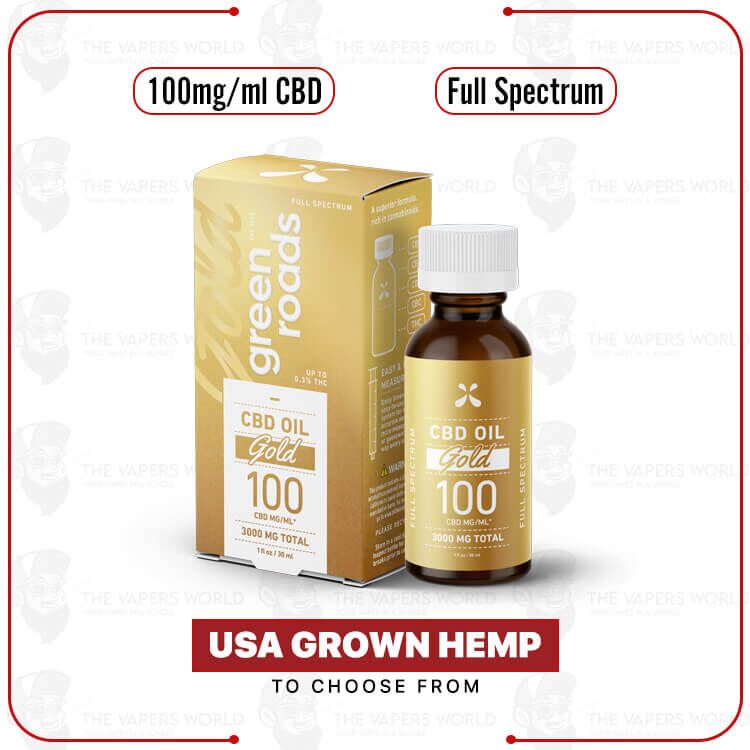 Green Roads Full Spectrum Gold CBD Oil – 30mL – 3000mg