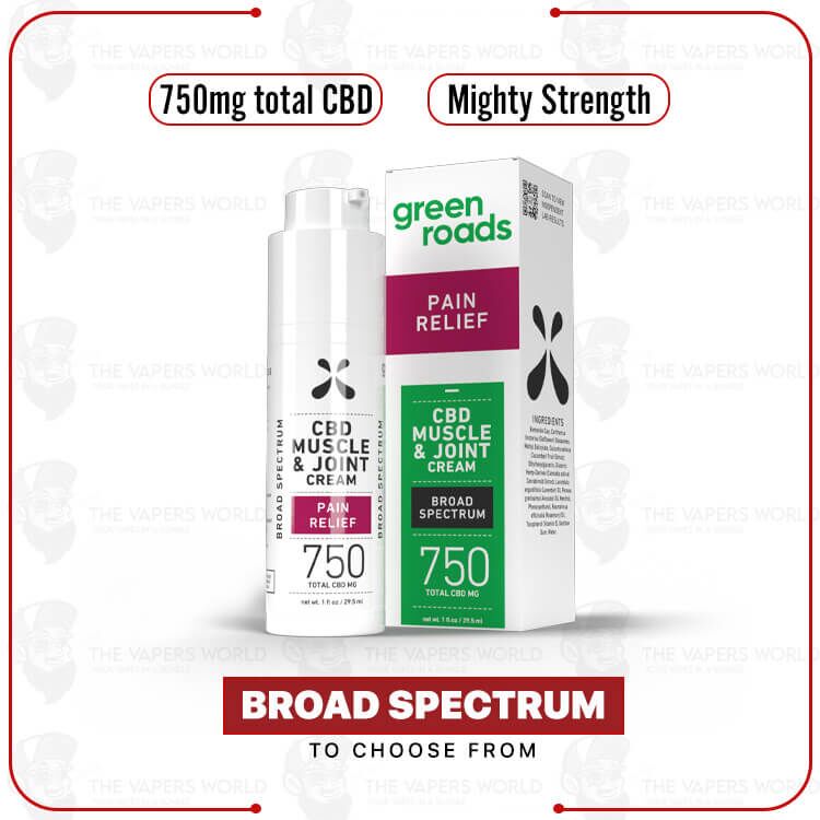 Green Roads Pain Relief CBD Cream – 750mg (1oz)